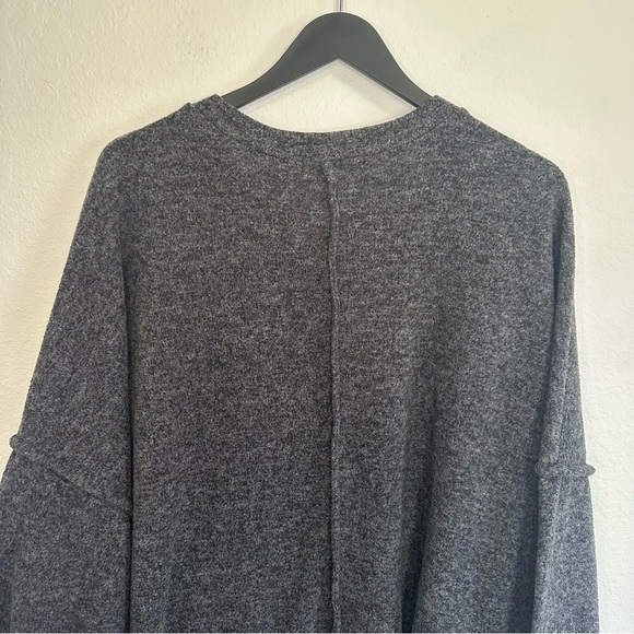 Impressions Gray Long Sleeve Sweatshirt with Front Pocket – Size 1X - Picture 6 of 7